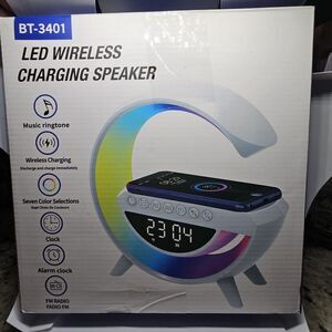 Sapphirem 6 In 1 Led Wireless Charging 7 Color Alarm Clock (TESTED/ WORKING)